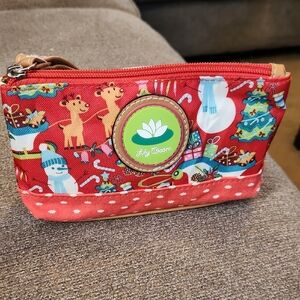 Lily Bloom Red and Tan Kids Accessory Bag